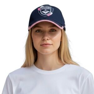 Puma FC Girondins de Bordeaux Baseball Cap Women’s Pink Blue Adjustable Strap